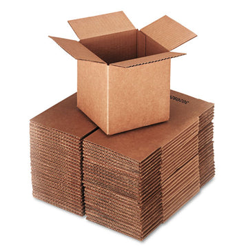 General Supply Cubed Fixed-depth Shipping Boxes, Regular Slotted Container (rsc), 6" X 6" X 6", Brown Kraft, 25-bundle freeshipping - TVN Wholesale